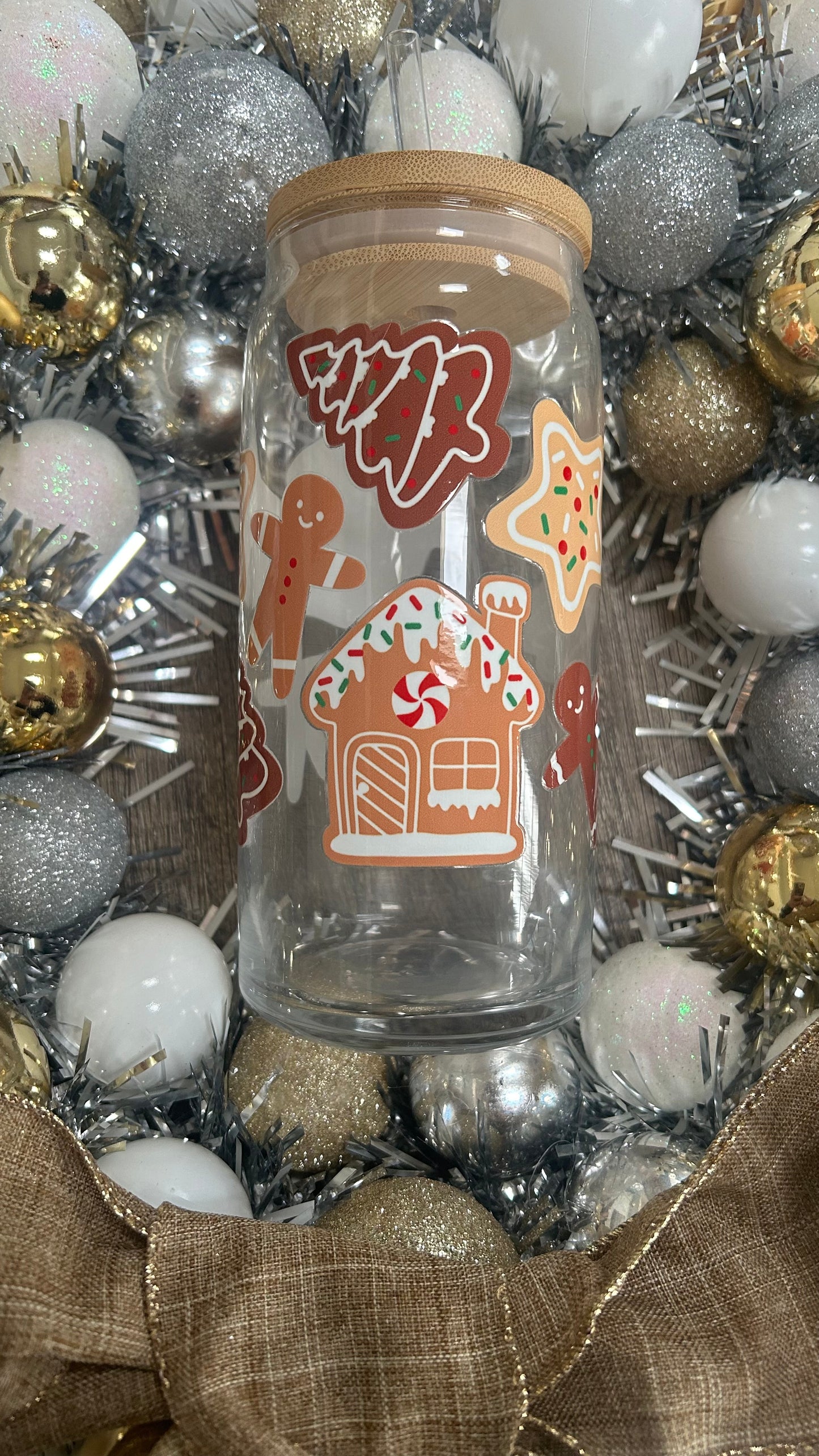 Sugar Cookies Holiday Glass Cup