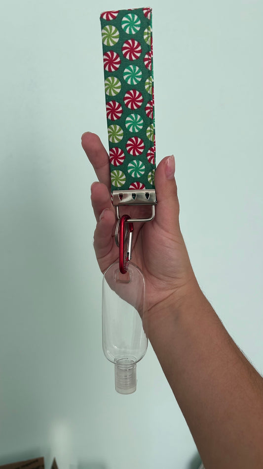 Peppermint Fabric Keychain